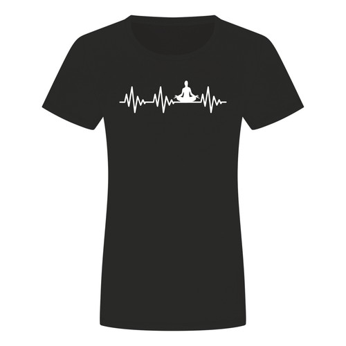 Herzschlag yoga damen shirt - yoga, t-shirt