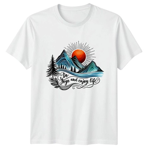 Yoga and enjoy life shirt - yoga,