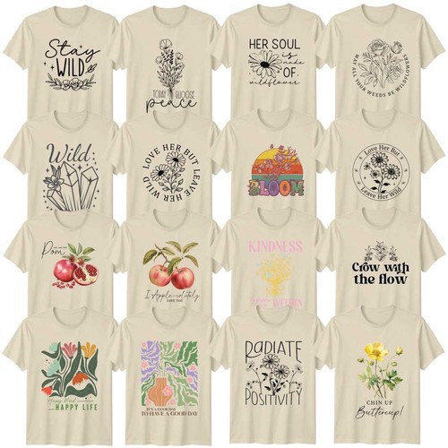 Floral positive vibes - positive,