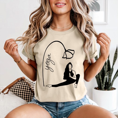 Yoga posen damen shirt - yoga,