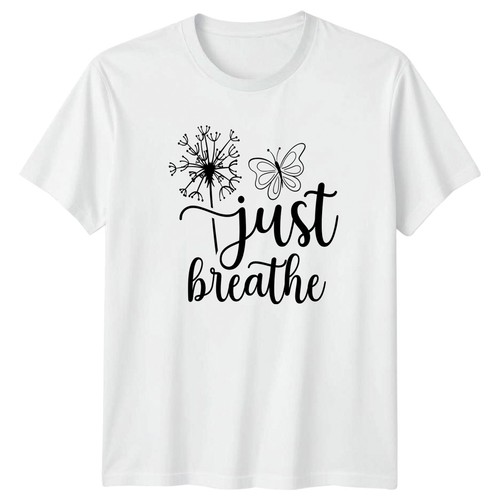 Just breathe damen - just, t-shirt